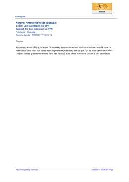 Forum: Propositions de logiciels