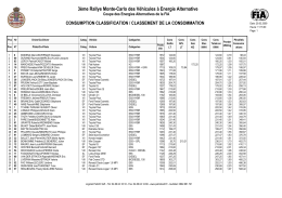 Classement consommation