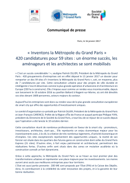 Inventons la Métropole du Grand Paris