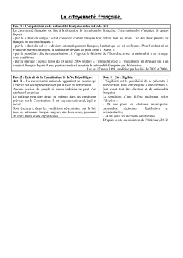 La citoyennet&eacute; fran&ccedil;aise