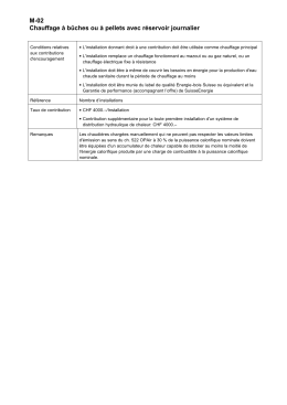 M-02 Chauffage à bûches ou à pellets avec réservoir journalier