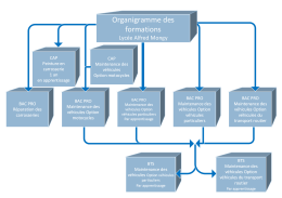 Organigramme des formations