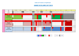 2017-2018 Planning d`ann&eacute;e Etudiantsm