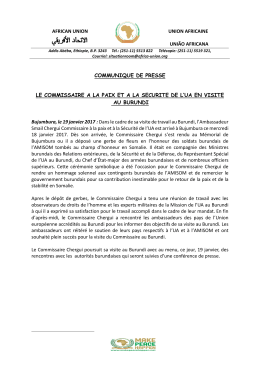 - African Union - Peace and Security Department