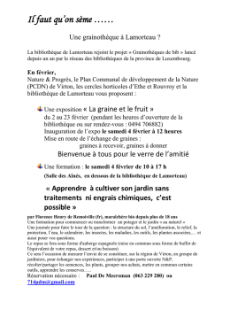 Apprendre &agrave; cultiver son jardin