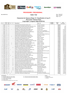 Results - Stage 12: Cars