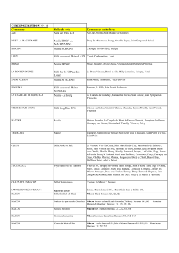 Liste des bureaux de vote avec les communes rattachées a diffuser