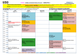 EDT PACES semaine 3 - Faculté de Médecine et des Sciences de la