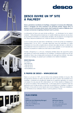 desco ouvre un 19e site à malmedy