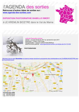 Imprimer - Agenda des sorties