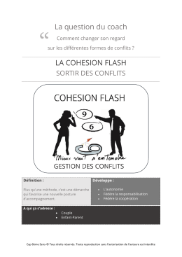 La question du coach LA COHESION FLASH