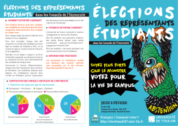 Livret d`informations Elections étudiantes 2017