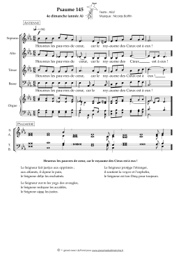 86 86 86 86 f - Psaume du dimanche