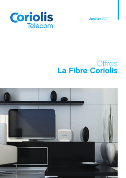 Guide tarifaire La Fibre Coriolis