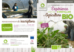 de l` Expérience - AgroBio Périgord