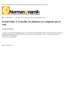 Grand froid. &Agrave; Trouville, les p&ecirc;cheurs ne craignent