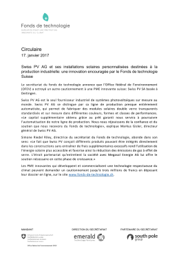 Circulaire - Technologiefonds