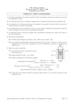 TS3 - Physique-Chimie Devoir en classe n  4