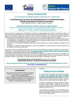 Notice 06.04.01 16-2017 - L`Europe s`engage en Nord