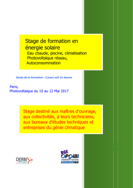 programme, conditions et bulletin d`inscription