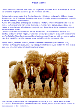 C`&eacute;tait en 1985 L`hiver donne l`occasion de faire du tri, du