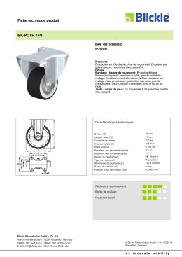 Blickle Produktdatenblatt