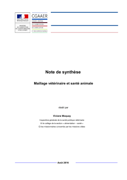 Dans sa note, le CGAAER