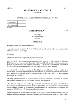 Télécharger l`amendement du Gouvernement