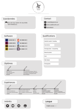 Coordonn&eacute;es Contact Dipl&ocirc;mes Exp&eacute;riences Int&eacute;r&ecirc;ts Langue