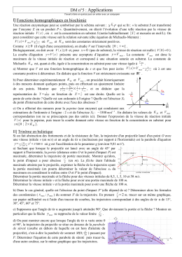 Le sujet du DM