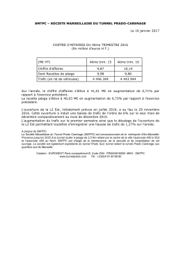 Consultez le communiqué sur le chiffre d`affaires du 4ème trimestre