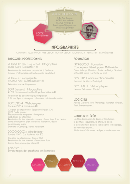 infographiste - Guillaume Lecomte - GRAPHISTE