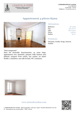 Appartement 4 pièces 85m2