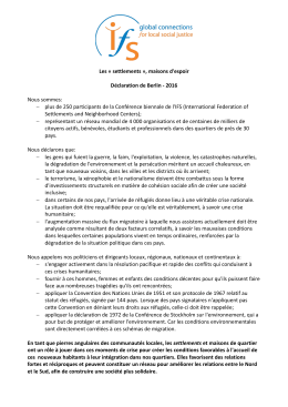 Traduction déclaration IFS migrants