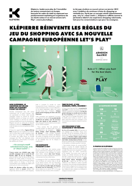 klépierre réinvente les règles du jeu du shopping avec sa nouvelle