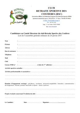 Fiche de Candidature au CD du club RSC Edition2 du 24012017