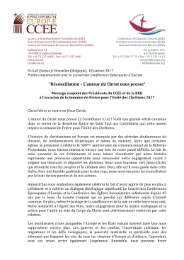 CEC-CCEE Message on the occasion of