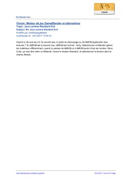 Forum: Moteur de jeu GameBlender et alternatives