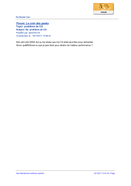 Forum: Le coin des geeks - The Blender Clan