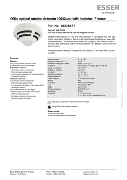 O/So optical smoke detector IQ8Quad with