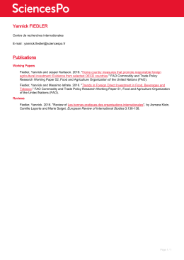CV Yannick Fiedler