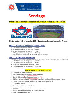 Sondage Baseball