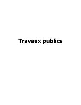 Travaux publics - Groupe MR Parlement wallon