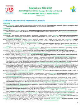 the list of publications and communications of
