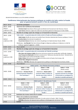 Lieu de la Conf&eacute;rence internationale