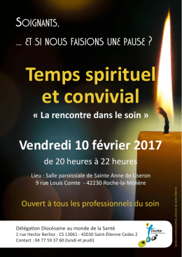 Temps spirituel et convivial - Diocèse de Saint