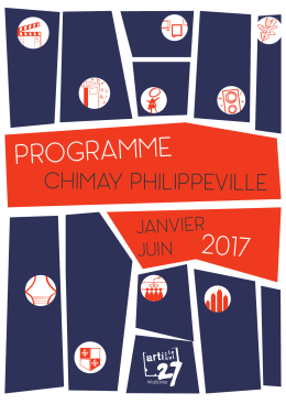 Programme Chimay-Philippeville janvier - juin 2017