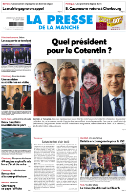 Quelpr&eacute;sident pourleCotentin?