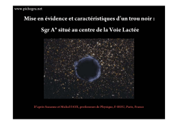 TS-TP P02.3 Masse de Sagittarius A
