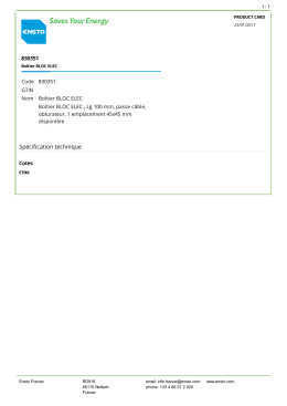 830351 Bo&icirc;tier BLOC ELEC